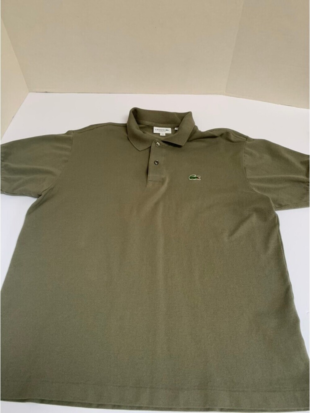 Lacoste Men's Classic Fit Polo Shirt Size XL Olive Green Crocodile Logo